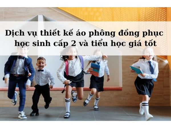 Dịch vụ thiết kế áo phông đồng phục học sinh cấp 2 và tiểu học giá tốt
