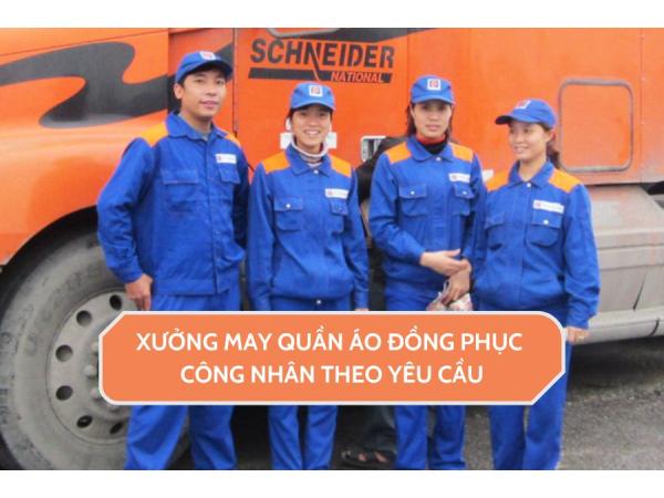 Xưởng may quần áo đồng phục công nhân theo yêu cầu