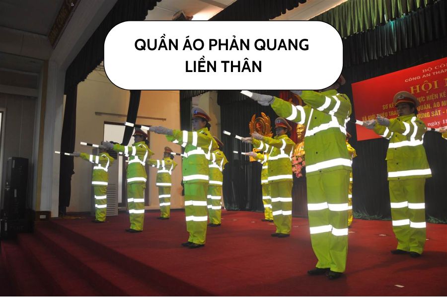 Quần áo phản quang liền thân