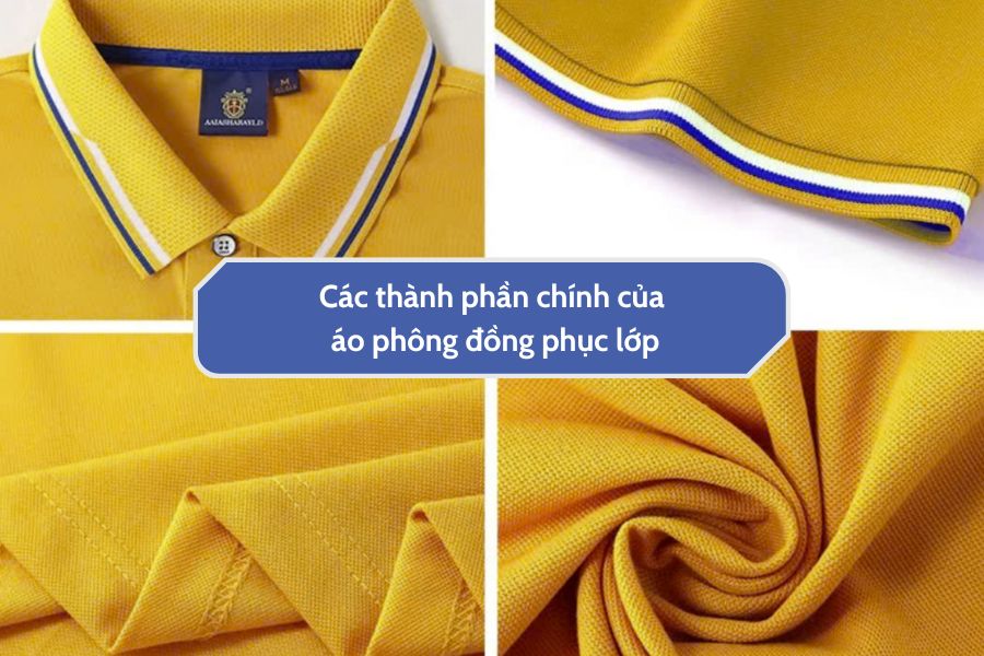 Các thành phần chính của áo phông đồng phục lớp