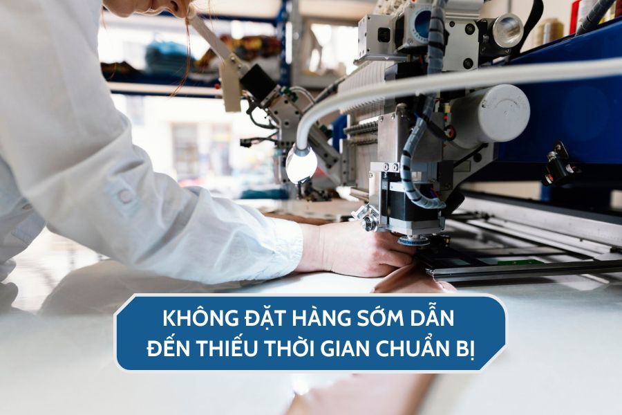 Không đặt hàng sớm dẫn đến thiếu thời gian chuẩn bị